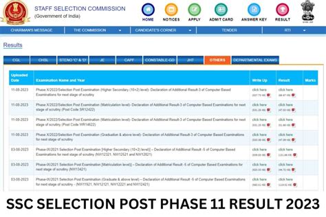 result.skill11.live|SSC Selection Post Phase 11 Result 2023 Out, Merit List PDF.
